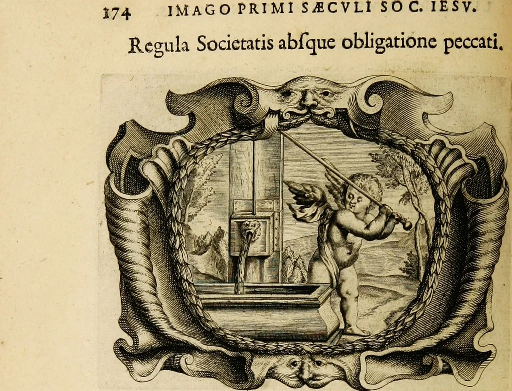 An illustration from Imago primi saeculi Societatis Iesu, 1640, leaf 186