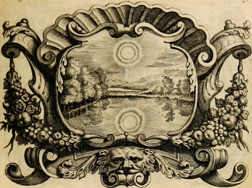 An illustration from Imago primi saeculi Societatis Iesu, 1640, leaf 195