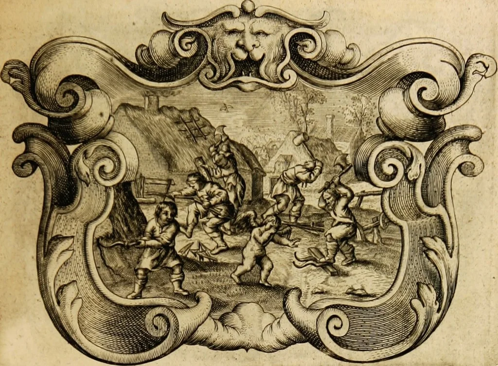 An illustration from Imago primi saeculi Societatis Iesu, 1640, leaf 197