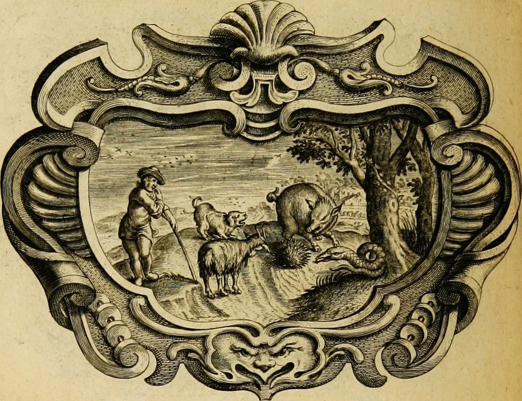 An illustration from Imago primi saeculi Societatis Iesu, 1640, leaf 200