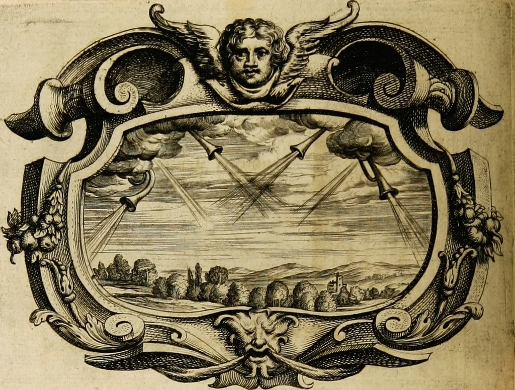 An illustration from Imago primi saeculi Societatis Iesu, 1640, leaf 332