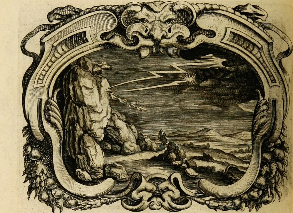An illustration from Imago primi saeculi Societatis Iesu, 1640, leaf 336