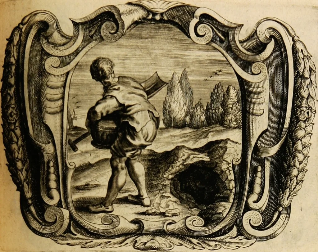 An illustration from Imago primi saeculi Societatis Iesu, 1640, leaf 473