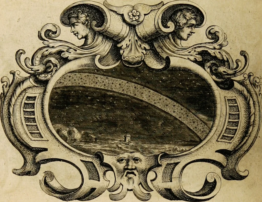 An illustration from Imago primi saeculi Societatis Iesu, 1640, leaf 476