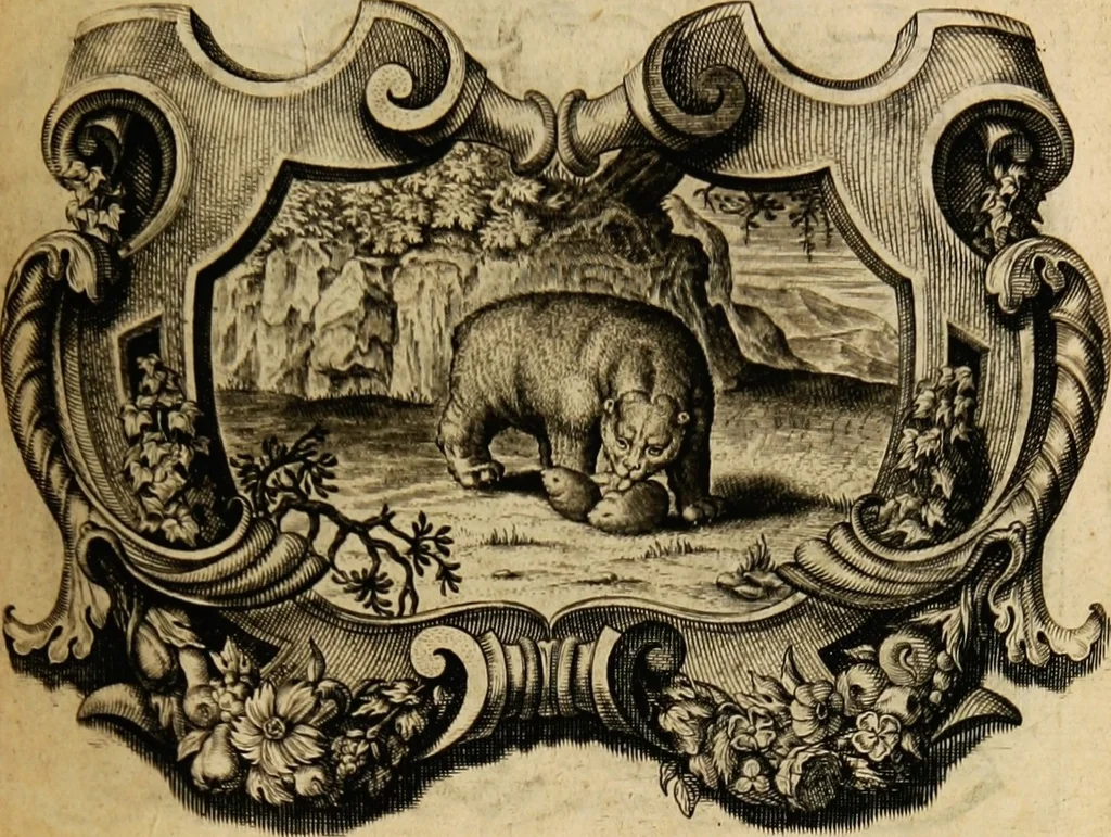 An illustration from Imago primi saeculi Societatis Iesu, 1640, leaf 477
