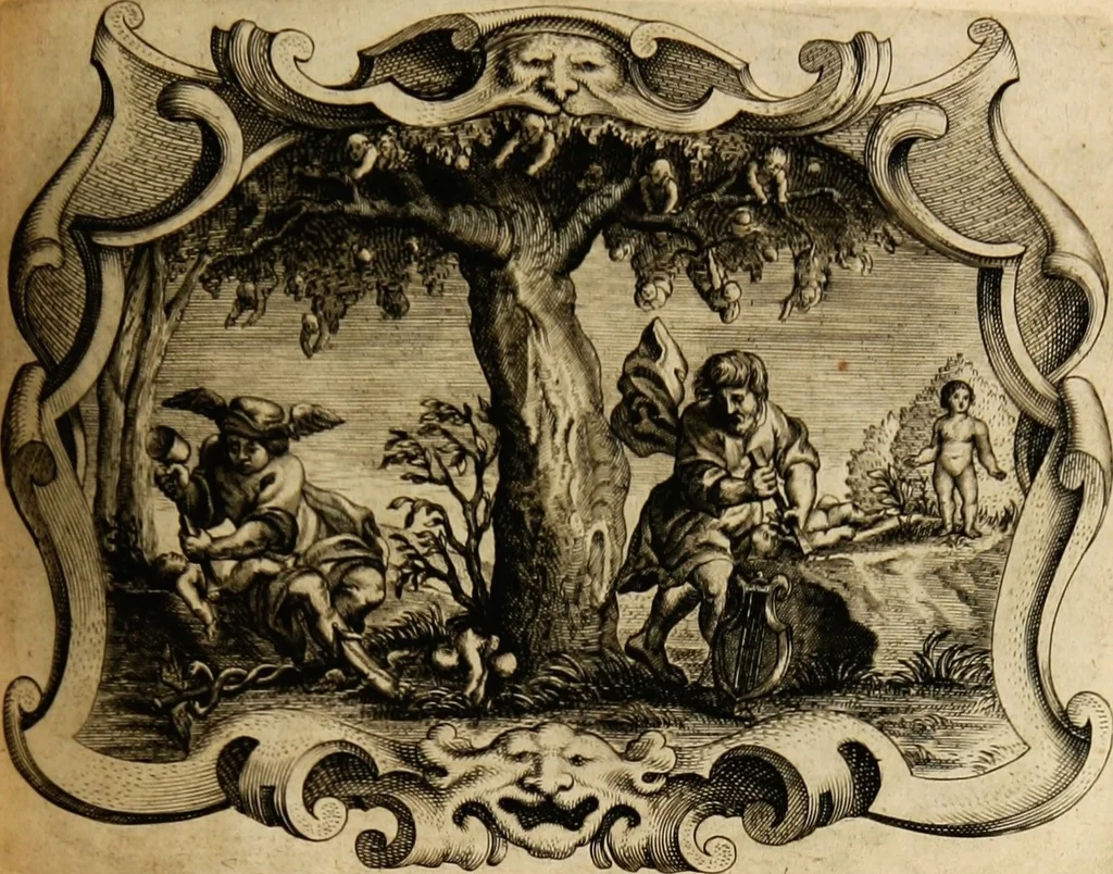 An illustration from Imago primi saeculi Societatis Iesu, 1640, leaf 479