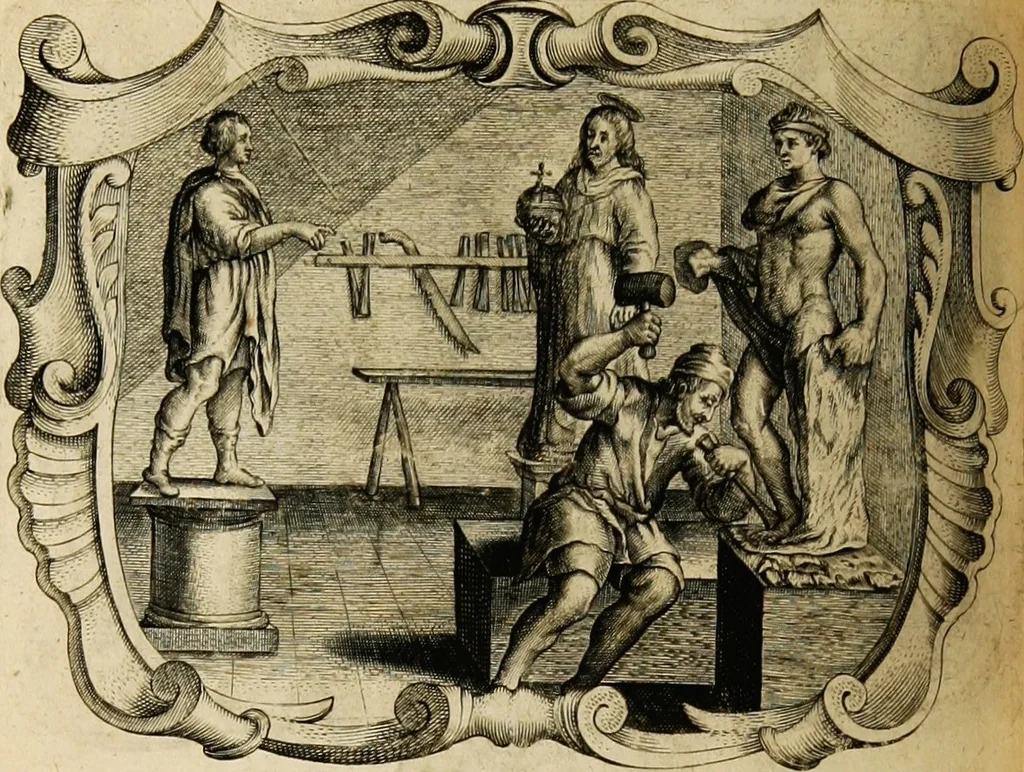 An illustration from Imago primi saeculi Societatis Iesu, 1640, leaf 480