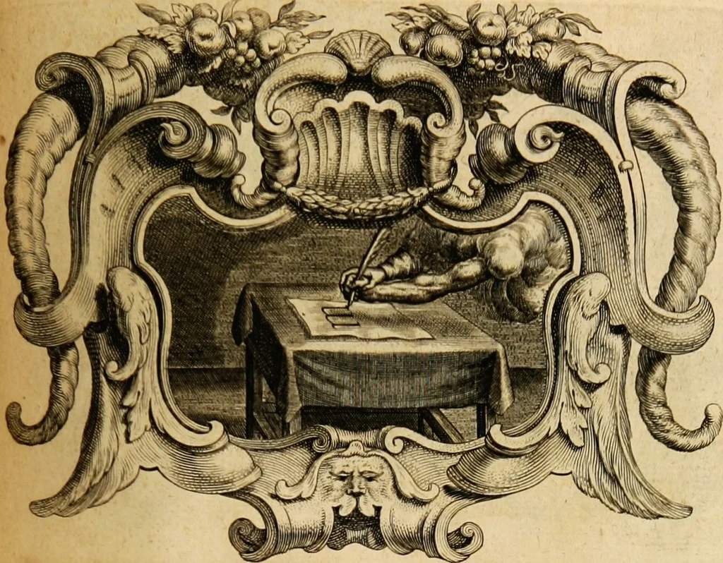 An illustration from Imago primi saeculi Societatis Iesu, 1640, leaf 487