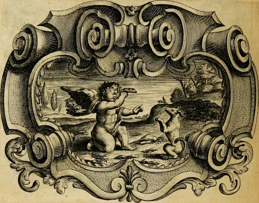 An illustration from Imago primi saeculi Societatis Iesu, 1640, leaf 490
