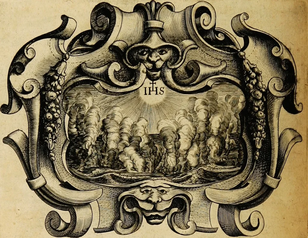 An illustration from Imago primi saeculi Societatis Iesu, 1640, leaf 492