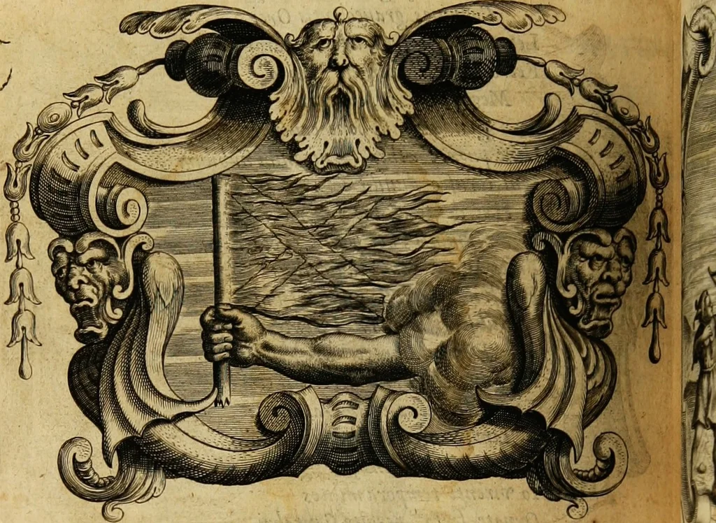 An illustration from Imago primi saeculi Societatis Iesu, 1640, leaf 576