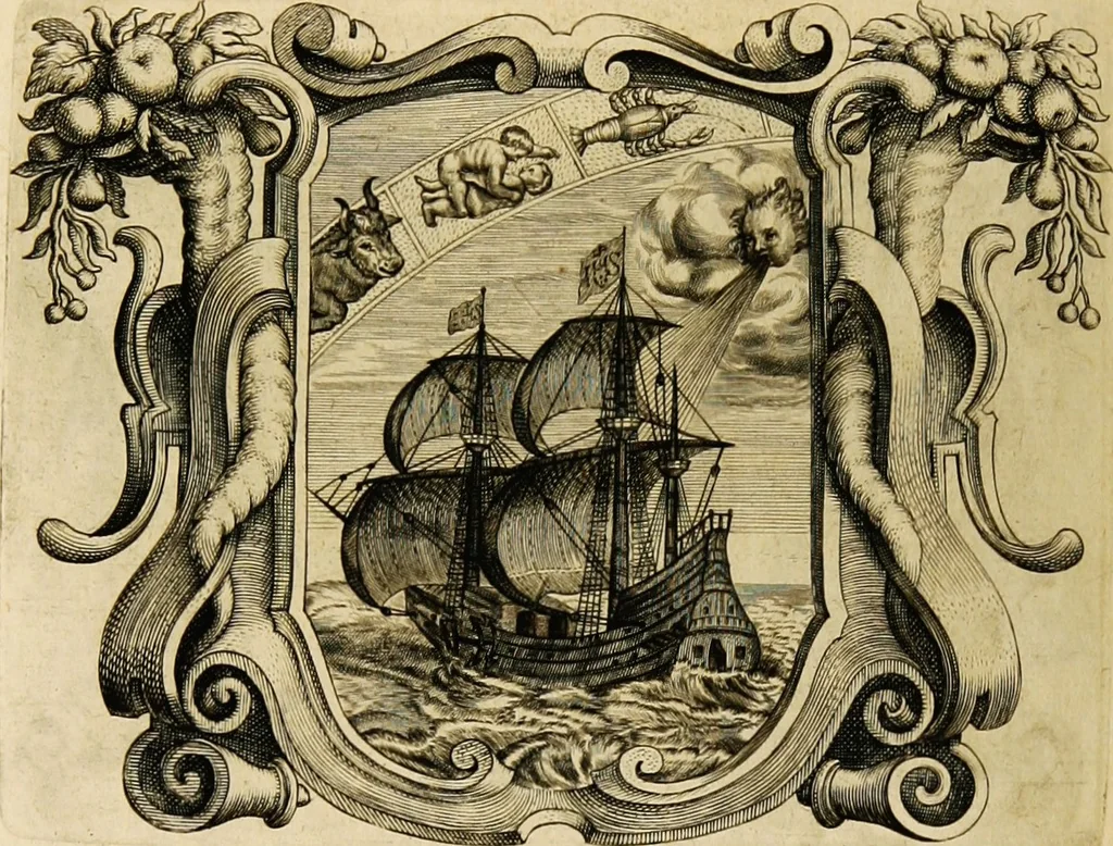 An illustration from Imago primi saeculi Societatis Iesu, 1640, leaf 58