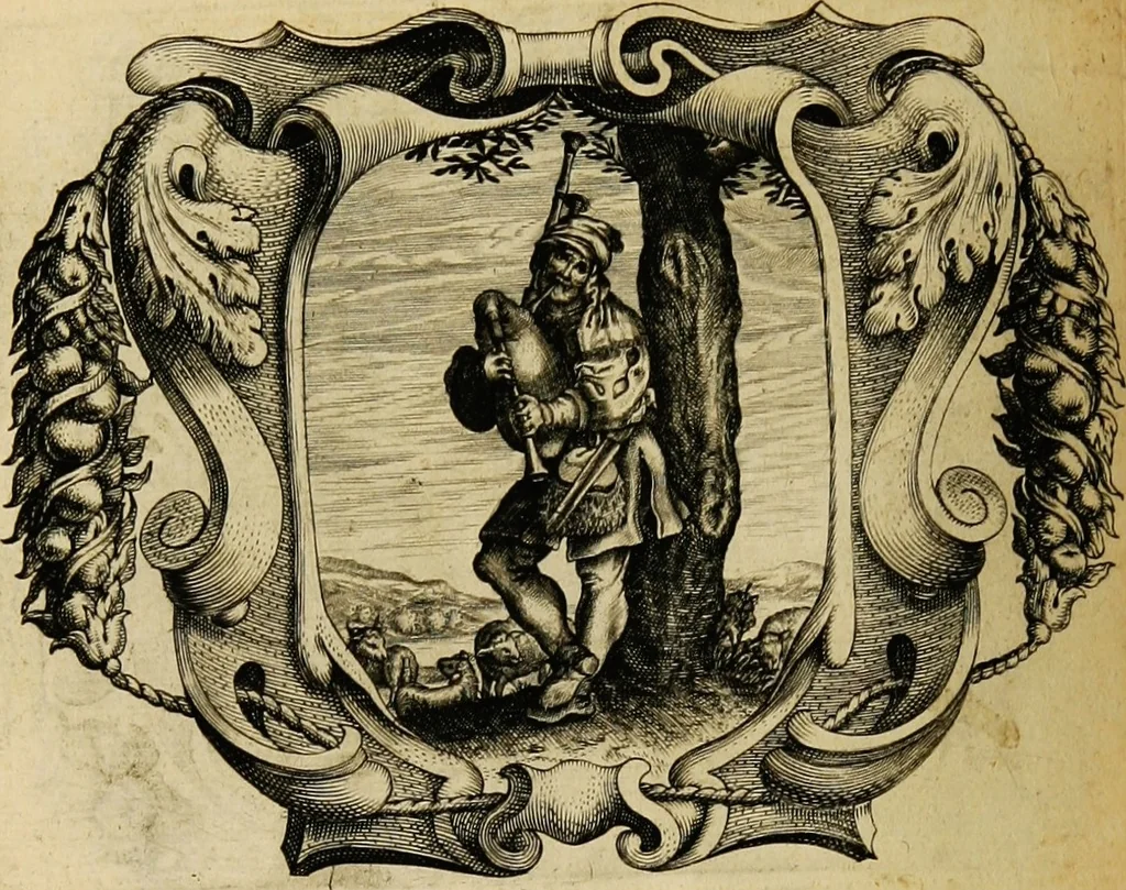 An illustration from Imago primi saeculi Societatis Iesu, 1640, leaf 582