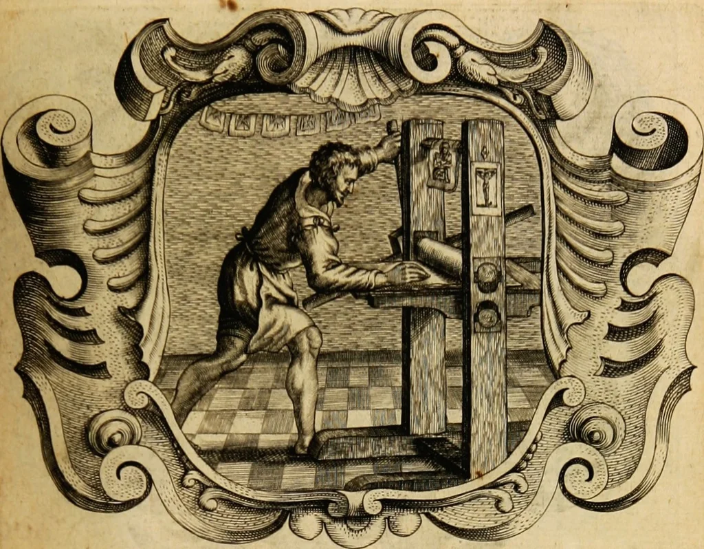 An illustration from Imago primi saeculi Societatis Iesu, 1640, leaf 583