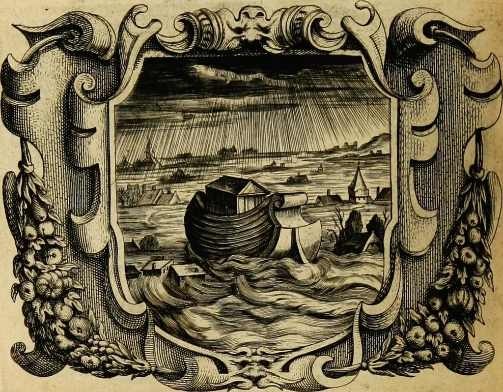 An illustration from Imago primi saeculi Societatis Iesu, 1640, leaf 586