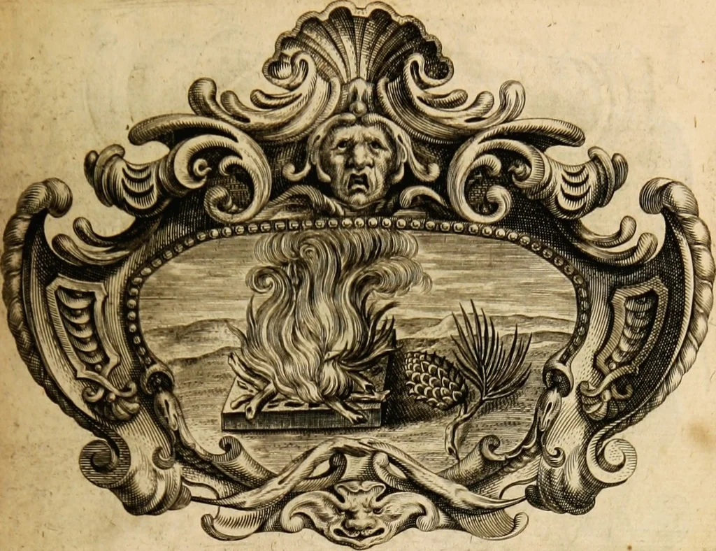 An illustration from Imago primi saeculi Societatis Iesu, 1640, leaf 591