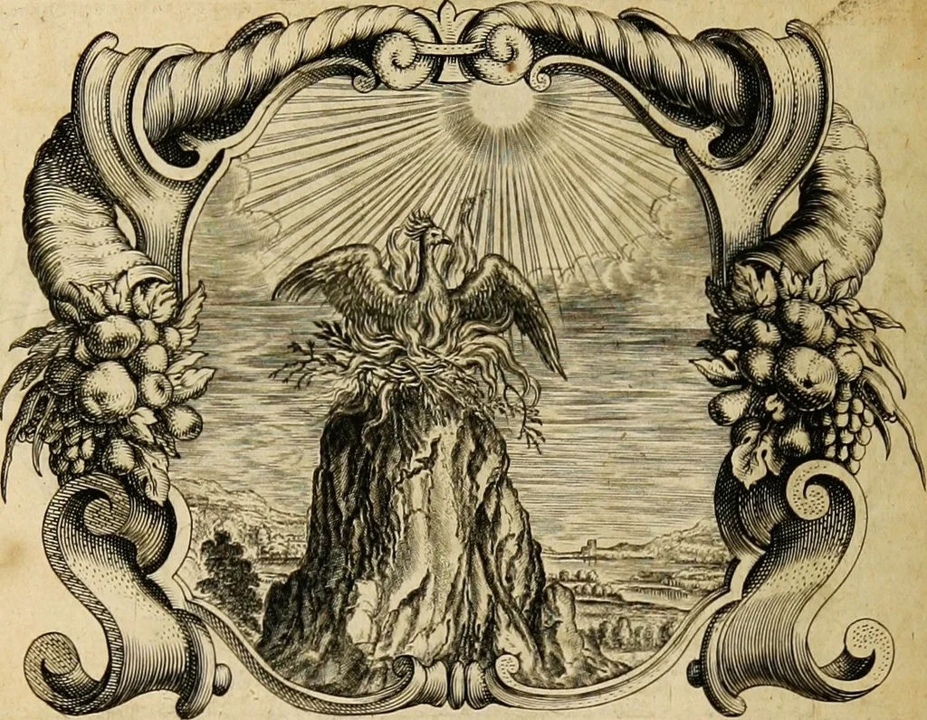 An illustration from Imago primi saeculi Societatis Iesu, 1640, leaf 592