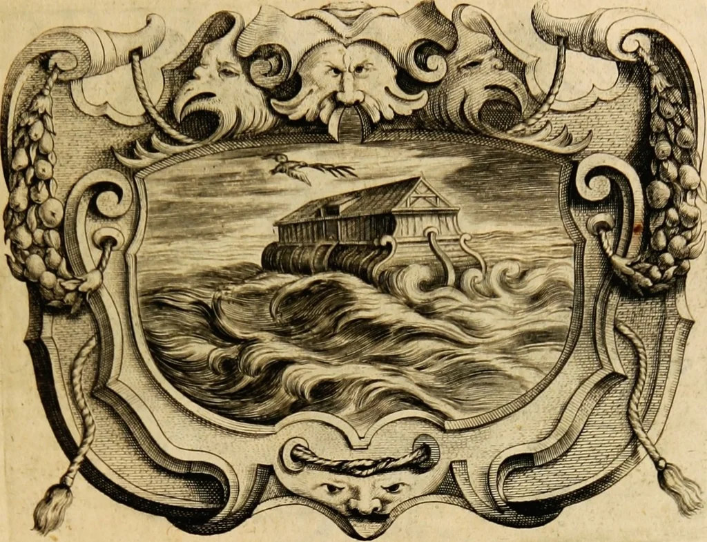 An illustration from Imago primi saeculi Societatis Iesu, 1640, leaf 63