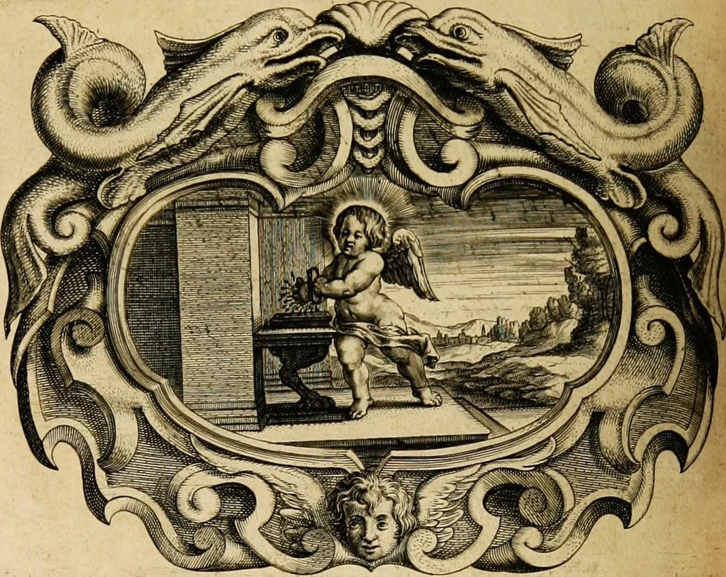 An illustration from Imago primi saeculi Societatis Iesu, 1640, leaf 726