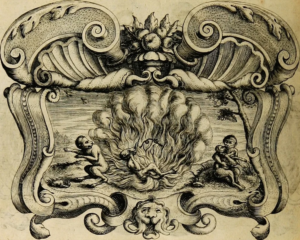 An illustration from Imago primi saeculi Societatis Iesu, 1640, leaf 728