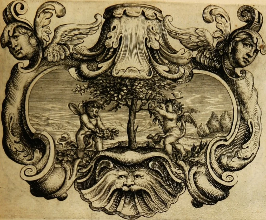 An illustration from Imago primi saeculi Societatis Iesu, 1640, leaf 737
