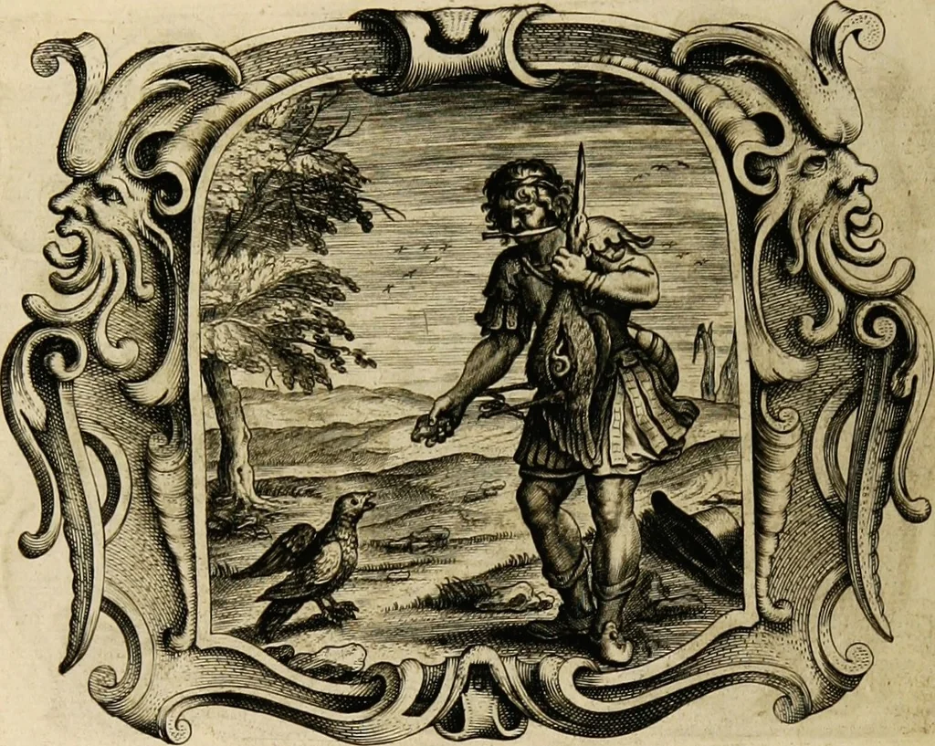 An illustration from Imago primi saeculi Societatis Iesu, 1640, leaf 954