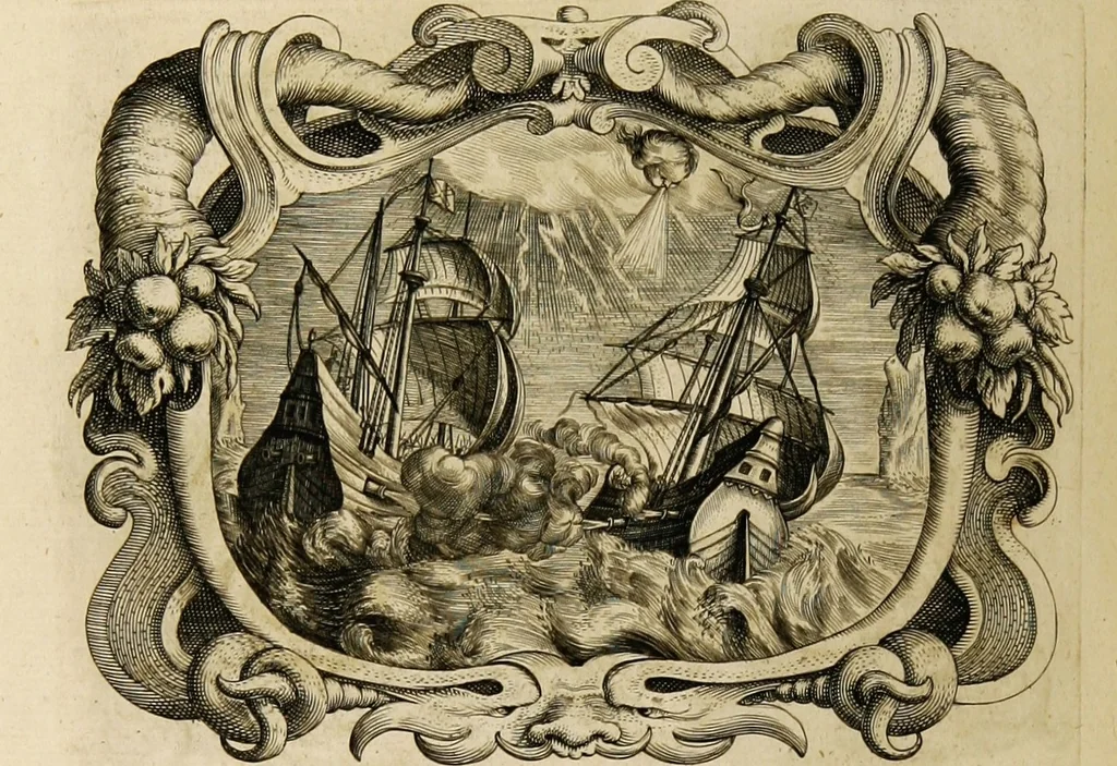 An illustration from Imago primi saeculi Societatis Iesu, 1640, leaf 956