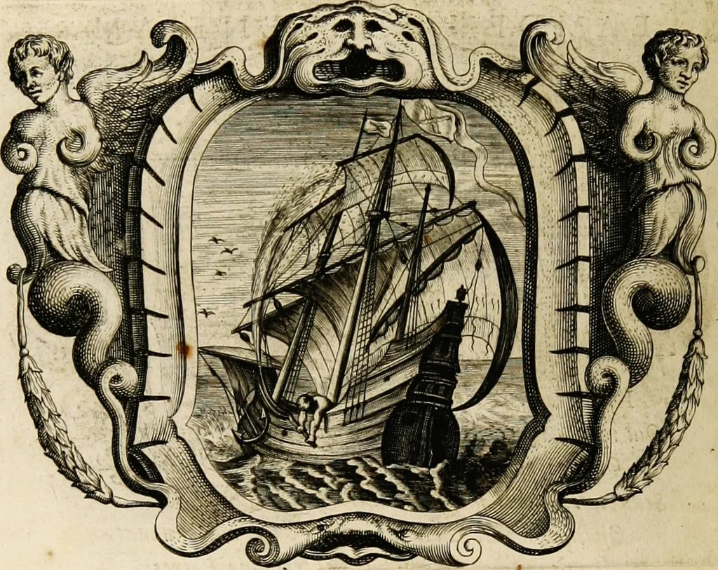 An illustration from Imago primi saeculi Societatis Iesu, 1640, leaf 960