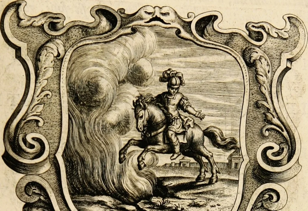 An illustration from Imago primi saeculi Societatis Iesu, 1640, leaf 961