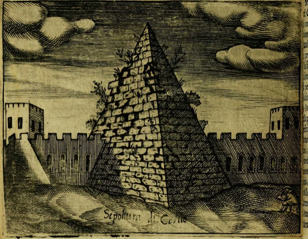An illustration from Le cose marauigliose dell' alma citta di Roma: doue si tratta delle chiese,stationi, relique et corpi santi : con la guida romana : i nomi de sommi pontefici, imperatori et altri principi, Christiani, con le prencipal' poste d'Italia, 1625, leaf 122