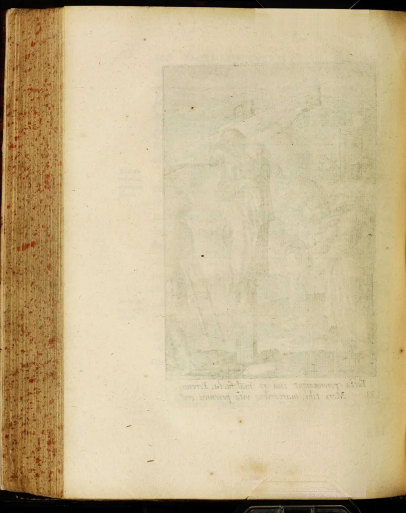 An illustration from Sacrum sanctuarium crucis et patientiae crucifixorum et cruciferorum, emblematicis imaginibus laborantium et aegrotantium ornatum: artifices gloriosi nouae artis bene viuendi et moriendi secundum rationem regulae et circini, 1634, leaf 330
