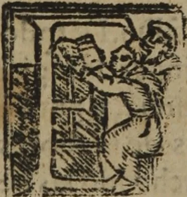 An illustration from Verdadera medicina, cirugia, y astrologia : en tres libros dividida, 1607, leaf 203