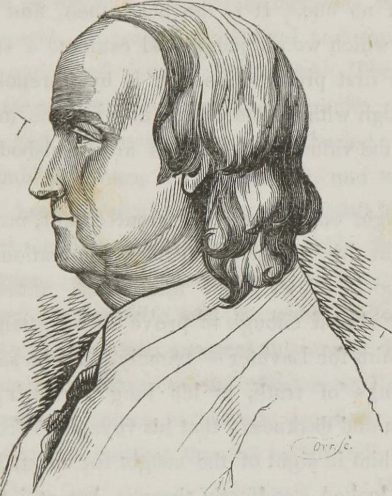 An illustration from History and progress of phrenology : (read before the Western Phrenological Society, at Buffalo), 1839, leaf 36