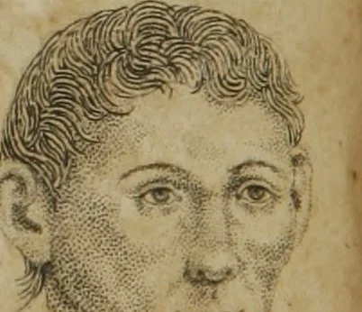 An illustration from The pocket Lavater, or, The science of physiognomy : to which is added, an inquiry into the analogy existing between brute and human physiognomy, from the Italian of Porta : embellished with 44 copperplate heads, 1817, leaf 189