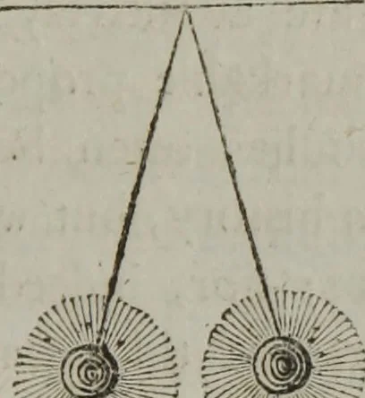 An illustration from A new physical system of astronomy : an attempt to explain the operations of the powers which impel the planets and comets to perform eliptical revolutions round the sun, and revolve on their own axis : in which, the physical system of Sir Isaac Newton, is examined, and presumed to be refuted ; to which is annexed, a physiological treatise ; in which the first stage of animation is considered, and the means shewn, by which circulation is performed in the first rudiments of the incipient animal, before the vessels are completely organized, &c. ; together with an explanation of the general laws, by which the animal economy is governed ; and particularly, the mode whereby the operations of the vis medicatrix naturae, or the unassisted powers of nature, are exerted to obviate and cure disease ; also, successful methods of curing cancerous ulcers, the quartan ague, putrid fevers, stopping mortifications, and extracting frost, so as to leave the frozen member perfectly well, 1800, leaf 18