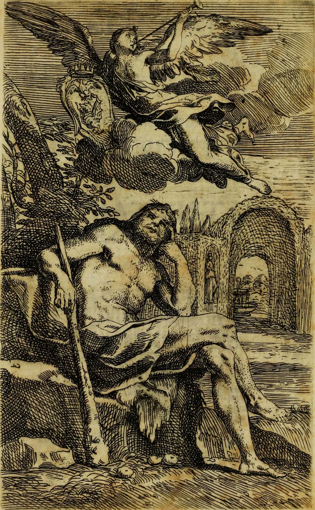 An illustration from Villa Borghese fuori di Porta Pinciana, 1650, leaf 7