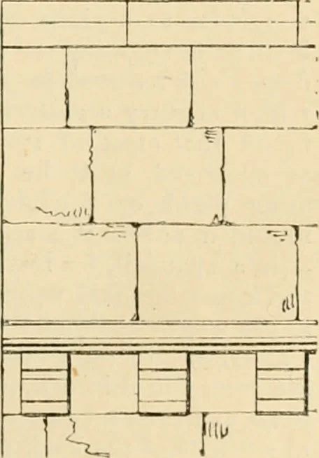 An illustration from An encyclopaedia of architecture, historical, theoretical, & practical. New ed., rev., portions rewritten, and with additions by Wyatt Papworth, 1888, leaf 1004