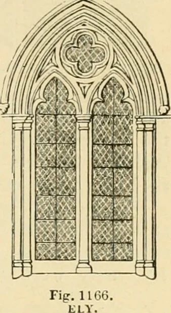 An illustration from An encyclopaedia of architecture, historical, theoretical, & practical. New ed., rev., portions rewritten, and with additions by Wyatt Papworth, 1888, leaf 1010