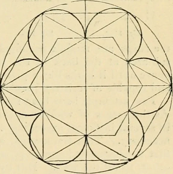 An illustration from An encyclopaedia of architecture, historical, theoretical, & practical. New ed., rev., portions rewritten, and with additions by Wyatt Papworth, 1888, leaf 1016