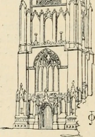 An illustration from An encyclopaedia of architecture, historical, theoretical, & practical. New ed., rev., portions rewritten, and with additions by Wyatt Papworth, 1888, leaf 1023