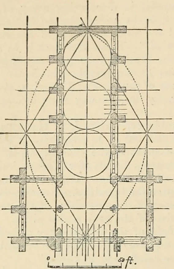 An illustration from An encyclopaedia of architecture, historical, theoretical, & practical. New ed., rev., portions rewritten, and with additions by Wyatt Papworth, 1888, leaf 1035