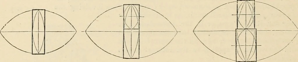 An illustration from An encyclopaedia of architecture, historical, theoretical, & practical. New ed., rev., portions rewritten, and with additions by Wyatt Papworth, 1888, leaf 1035
