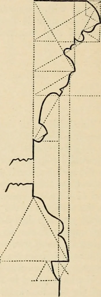 An illustration from An encyclopaedia of architecture, historical, theoretical, & practical. New ed., rev., portions rewritten, and with additions by Wyatt Papworth, 1888, leaf 1041