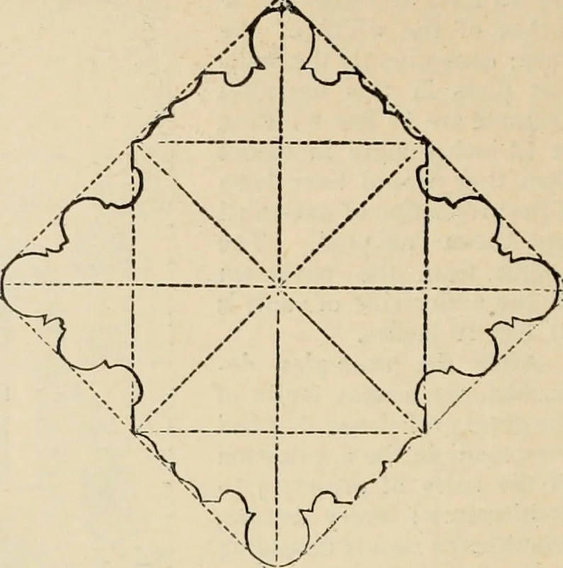 An illustration from An encyclopaedia of architecture, historical, theoretical, & practical. New ed., rev., portions rewritten, and with additions by Wyatt Papworth, 1888, leaf 1061