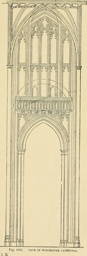 An illustration from An encyclopaedia of architecture, historical, theoretical, & practical. New ed., rev., portions rewritten, and with additions by Wyatt Papworth, 1888, leaf 1062