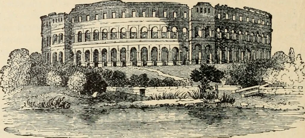 An illustration from An encyclopaedia of architecture, historical, theoretical, & practical. New ed., rev., portions rewritten, and with additions by Wyatt Papworth, 1888, leaf 1229