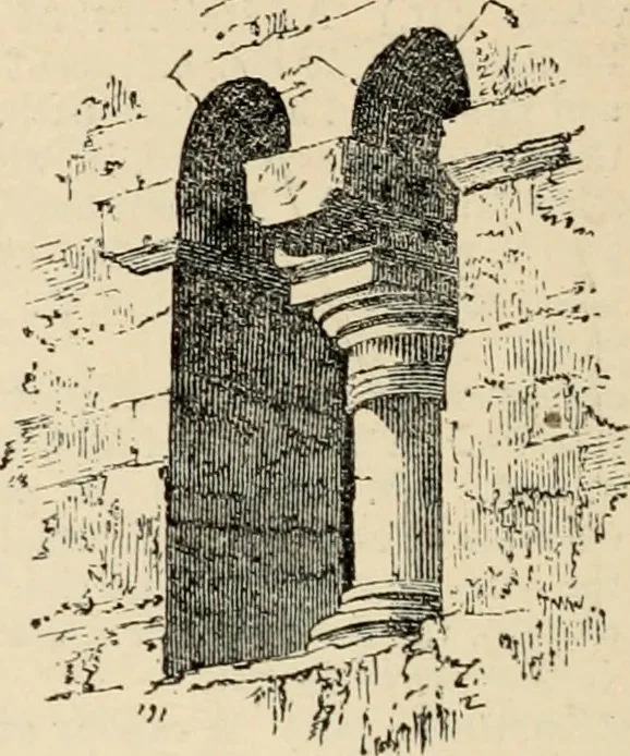 An illustration from An encyclopaedia of architecture, historical, theoretical, & practical. New ed., rev., portions rewritten, and with additions by Wyatt Papworth, 1888, leaf 1239