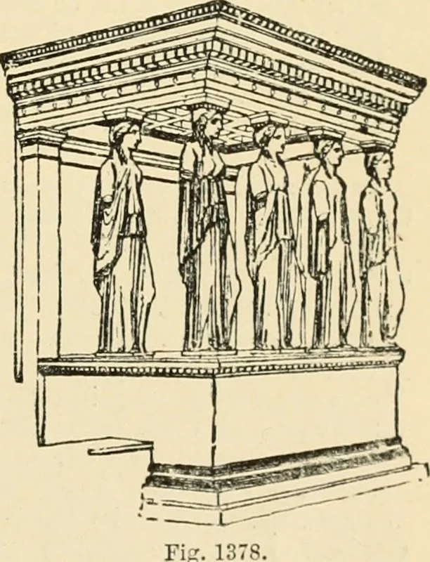 An illustration from An encyclopaedia of architecture, historical, theoretical, & practical. New ed., rev., portions rewritten, and with additions by Wyatt Papworth, 1888, leaf 1256