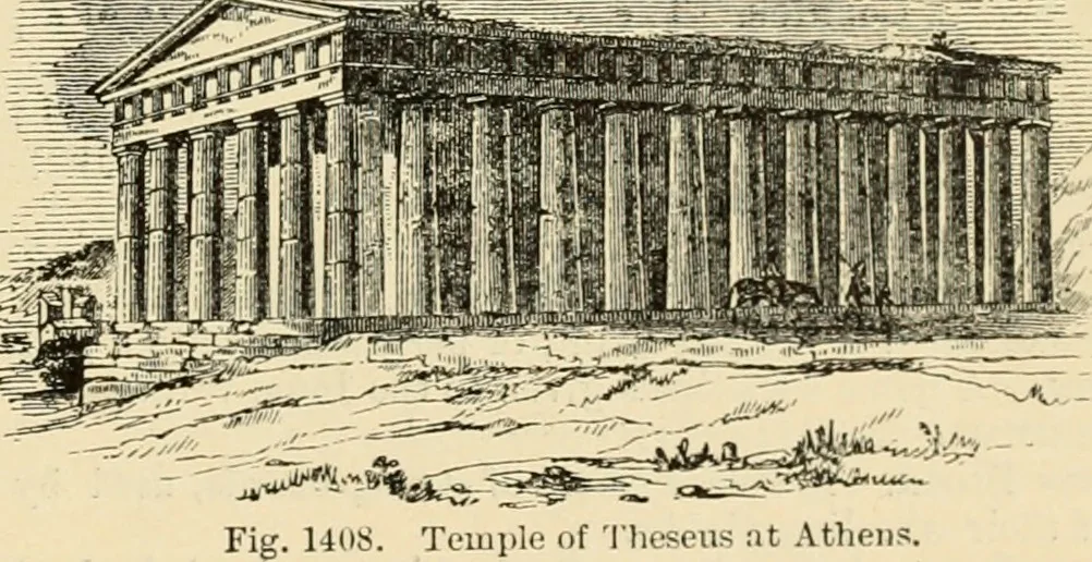 An illustration from An encyclopaedia of architecture, historical, theoretical, & practical. New ed., rev., portions rewritten, and with additions by Wyatt Papworth, 1888, leaf 1314