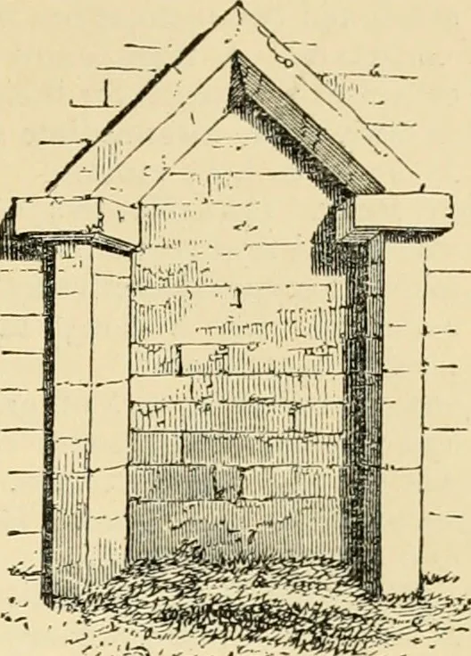 An illustration from An encyclopaedia of architecture, historical, theoretical, & practical. New ed., rev., portions rewritten, and with additions by Wyatt Papworth, 1888, leaf 1340